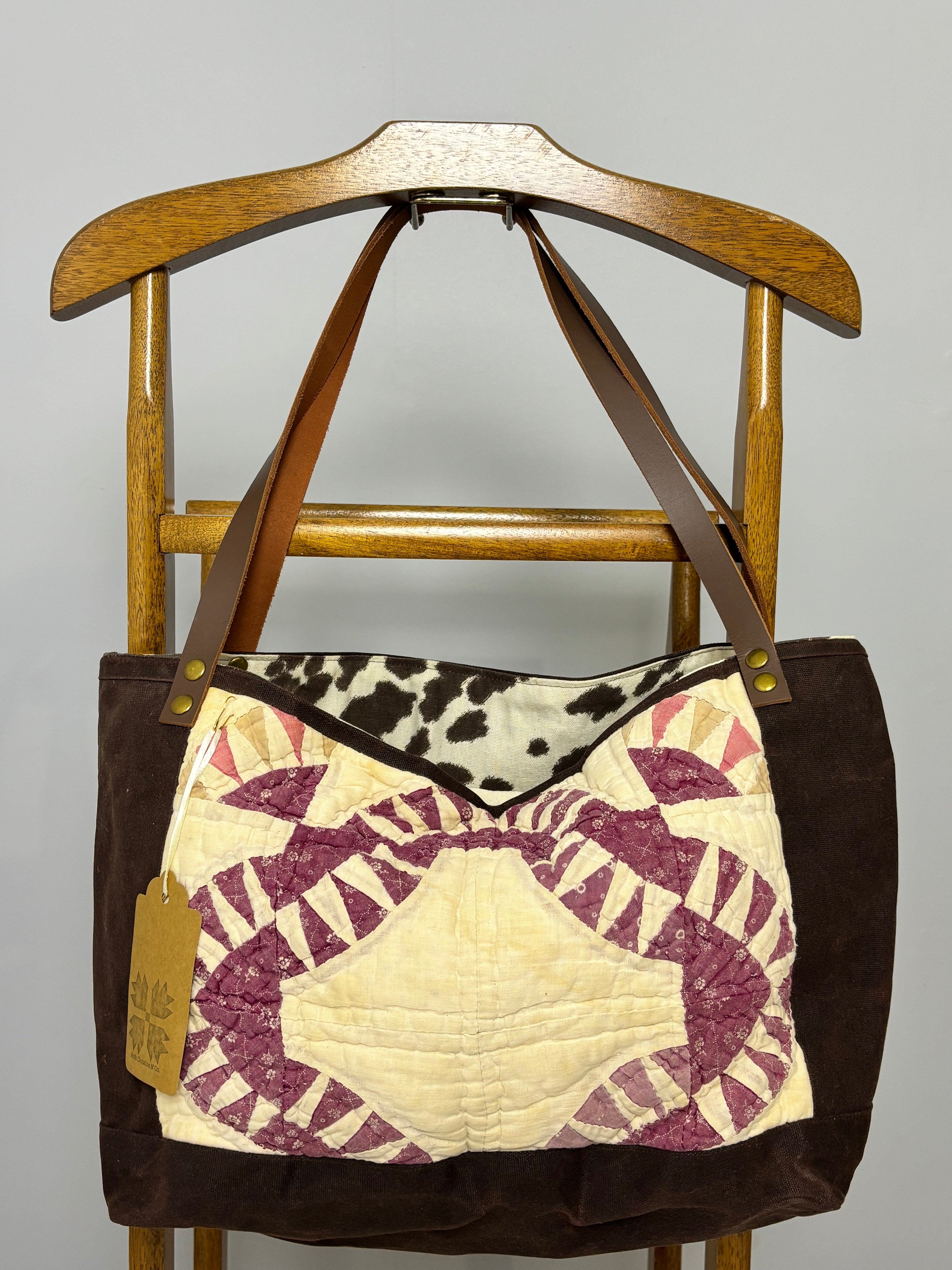 The Heritage Tote- Magenta Colorway